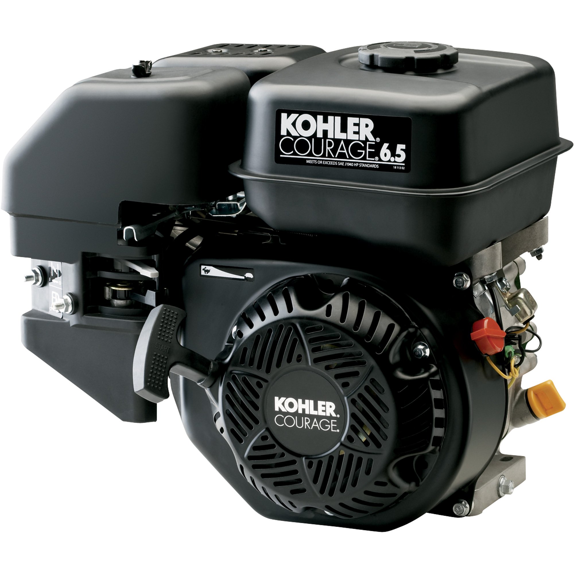 Kohler Courage 6.5 HP Horizontal Engine — 196cc, 3/4in. x 2 7/16in. Shaft, Model# PA-SH265-0011